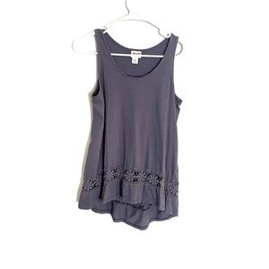 Mossimo Floral Cutout Tank